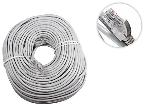 Vetrineinrete® Cavo Rete LAN ethernet rj45 Cat 5e utp prolunga 50 Metri cablato categoria 5e B2