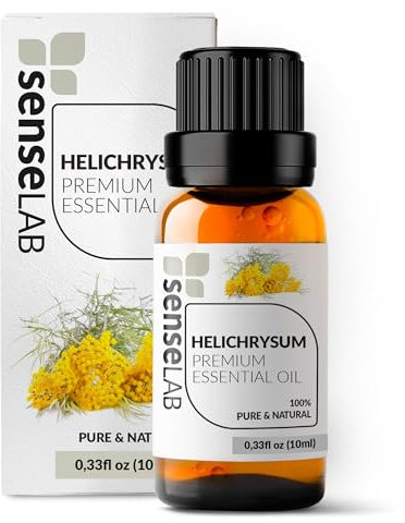 Ätherisches Strohblumenöl - 100% Reines, Natürliches Strohblumenöl Für Den Therapeutischen Einsatz - Für Diffuser und Luftbefeuchter - Hautpflegeöl - Entspannendes Und Beruhigendes Öl (10 ml)