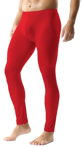 YUFEIDA Collant Long pour Homme avec Ceinture Souple Transparent