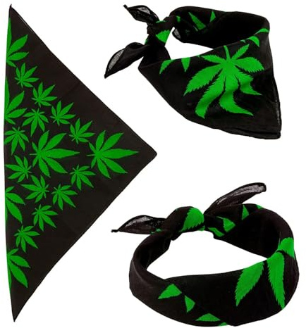 W WIDMANN MILANO Party Fashion - Bandana, 55 x 55 cm, Halstuch, Kopftuch, Accessoire für Kostüme