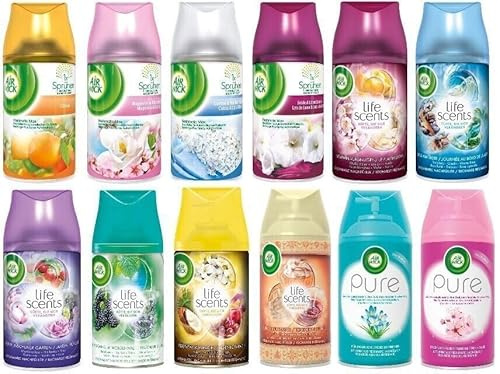 6 x AirWick Freshmatic Max automatisk spraypåfyllning 250 ml – slumpmässig blandning
