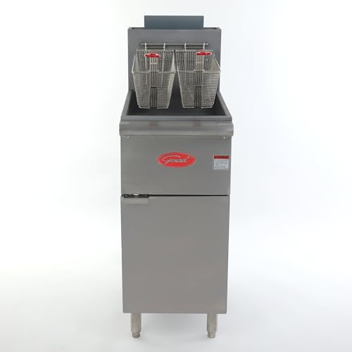 General Foodservice Deep Fryer, 50 lb., 120,000 BTU, in Stainless Steel