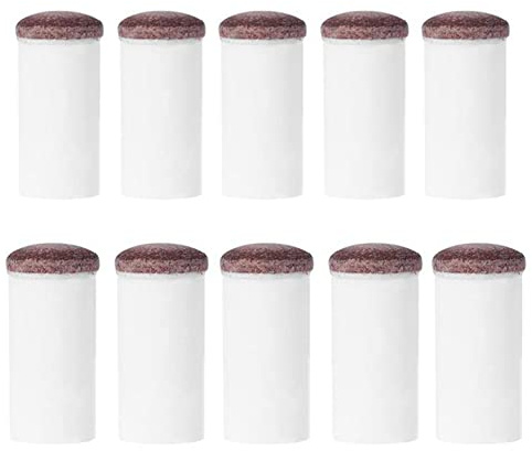 Agwuoetr 10 STK. Slip-On Pool Queuespitzen Nylon Snooker Queue Ferrule Billard Zubehör 12mm