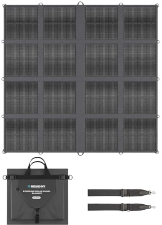 Renogy Panel Solar Plegable Manta 400W, tipo N 25% de alta eficiencia, ligero panel solar plegable portátil para actividades al aire libre fuera de la red, SUV, RV, marina, camping