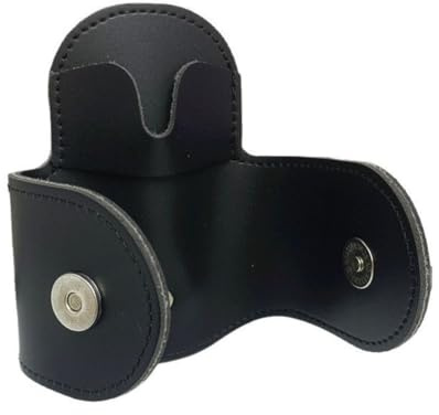 Asyduey Stethoskophalter PU Schwarzes Leder Stethoskophalter Hüftclip für die Meisten Stethoskope für Krankenschwester, Ärzte Stethoskop Tasche/Gürtel/Peeling