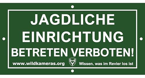 Cartello di avvertimento per la caccia alla foresta, in alluminio, resistente alle intemperie, verde, 12 x 6 cm, confezione da 5 pezzi
