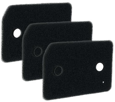 vhbw 3x Sockelfilter kompatibel mit Miele TKG800-50 | TKG850WP, TKG840WP, TKG640WP, TKG600-50, TKG600-40, TKG800-40, TKG650WP Wäschetrockner