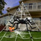 GIGALUMI Halloween Dekoration, 700cm riesiges Spinnennetz mit 90 cm großer schwarzer, haariger Spinnen, 20 kleine Spinnen, für Halloween, Garten, Party Deko dreieckiges Riesenspinne
