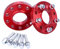 CarBole Separadores de Ruedas para Coche 5x120mm & 20mm con Perno: M12x1.5 | Central de Orificio : 72,56 mm Compatible con BMW, etc. (2 Piezas | Rojo | Número de Agujeros 10)