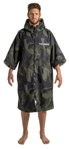 Frostfire Moonwrap - Adult Unisex Changing Robe with Fleece Lining - Waterproof Windproof Oversized Coat