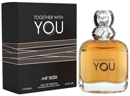 MIRADA Together With You, Men's Eau de Parfum (EDP) 3.4 FL. Oz (100ml), Men’s Perfume with Notes of Melon, Pink Pepper, Violet, Mint, Cardamom, Pineapple, Cinnamon, Sage, Lavender, Vanilla, Chestnut