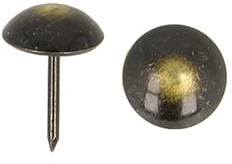 Polsternägel – 1000 Stück schwarz/goldfarben, 11 mm