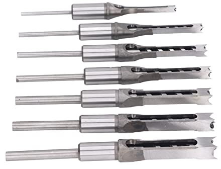 Le Punte da Trapano Quadrate Migliorano Notevolmente l'efficienza Set di Punte da Trapano Quadrate HSS 7 Pezzi Strumenti per la Lavorazione del Legno Ad Alta Durezza