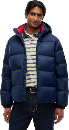Tommy Jeans Men TJM ESSENTIAL DOWN JACKET EXT DM0DM19786 Blue (Dark Night Navy) L