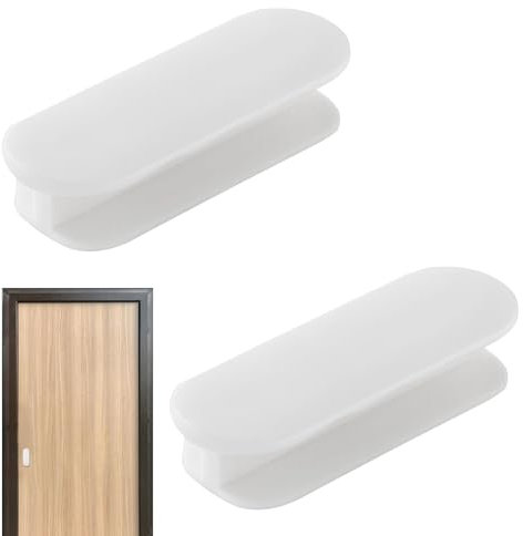 Griff Balkontür Außen,Balkongriff Außen,Terrassentür Griff,Balkontürgriff Außen zum Kleben,Selbstklebende Türgriffe 2er Pack,Kunststoff Ohne Bohren Möbelgriff für Fenster, Glastüren, Schubladen