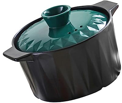 Cabilock Cazuela De Sopa y Estofado Olla Caliente Delicada De Cerámica Tarteras