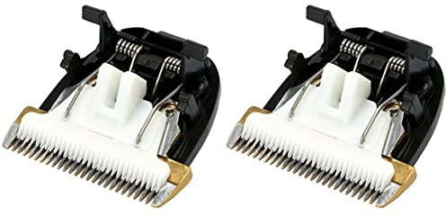 Hlxnyami 2X Professionelle Haustier Schere Elektrische Haar Schneide Maschine Trimmer Hunde Schneide Maschine Keramik Titanium Messer für Rfcd-9100 9600