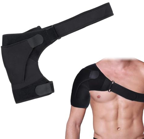 WIRZUL Tutore Spalla, Tutore spalla sinistra uomo, Supporto per Spalla Regolabile, per Sollievo Dal Dolore Alla Spalla, Tendinite, per Braccio Destro e Sinistro