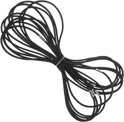 SMASOLO 10 Anelli Elastici in Gomma Antiurto per Microfono a Condensatore, Supporti Elastici di Sospensione, Kit di Ricambio 45cm per Accessori Microfono e Registrazione