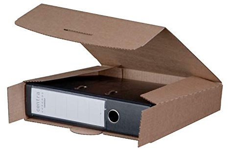 Ordnerversandbox 80B braun 320 x 288 x 80 mm Versandkarton Ordner 20 Stück