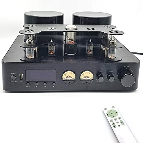 ZCBYBT HTA160 Hifi Tube Amplifier Bluetooth 5.0 USB Coaxial Fiber 80W*2 Resistance 4 Ohms with Remote Control Function Beautiful Sound