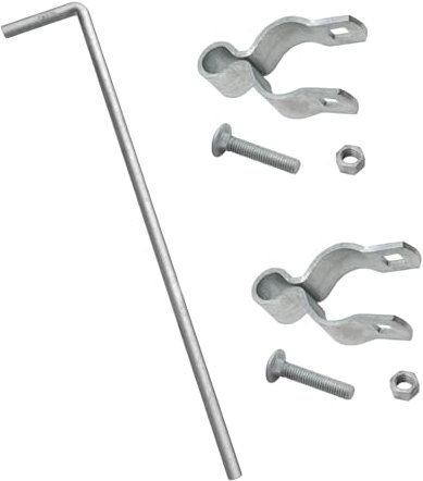 VIVIDA 1-5/8 x 32 Gate Drop Rod, Heavy Duty Gate Cane Bolt for Chain Link Fence, Drop Rod for Single or Double Door, Chain Link Fence Parts, 1 Pack