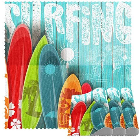Surfen Surfbrett Tischsets, 1er-Set, für Esstisch, waschbar, rutschfest, Tischset für Weihnachten, Feiertage, Geburtstag, Party, Tisch