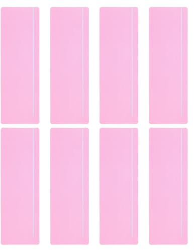 PATIKIL 8 Stück Lesestreifen mit Führung Überlagerungs-Lesezeichen Pink | farbige, zur Reduzierung von visuellem Stress, Lehrmaterial für den Unterricht