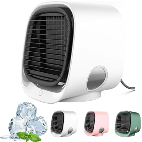 Oribreeze Klimaanlage & Kühler, tragbarer Eiswasserventilator (Weiß)