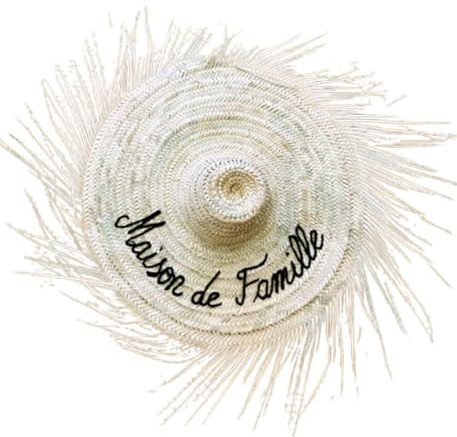 Grand Chapeau Décoratif Mural - Chapeau de paille Maison de famille - Decoration murale