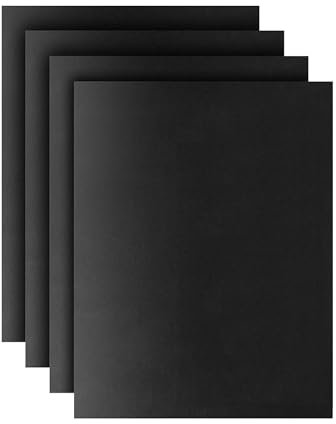 HUIBOHOU BBQ Grill Mat Set of 4, Non-Stick Reusable, Washable, 40x33CM, Black, Silicone, Rectangular, Dishwasher-Safe