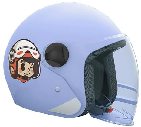 retrò Casco Scodella Portatile Mezzi Caschi Jet, Mezzo Casco da Motociclista Vintage Caschi Caschi Casco A Scodella Scooter Motorino ECE Omologato Mezzo Elmetto da Moto retrò