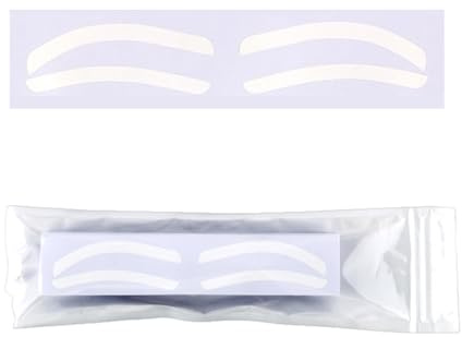 Ögonbrynschabloner, ögonbrynsform band, ögonbrynsstencil kit för kvinnor | 50 par professionella modeller, självhäftande tejp klistermärken för färgning av smink