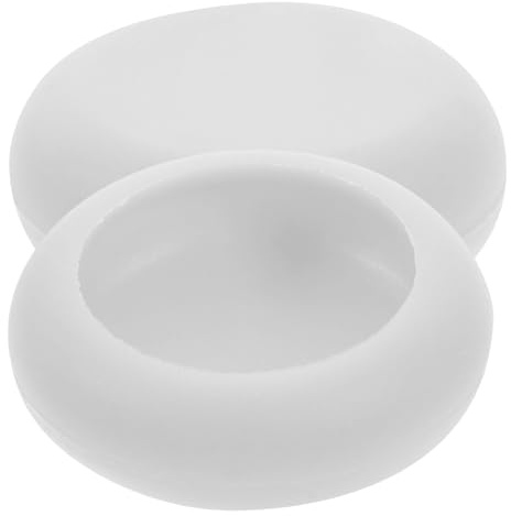 Mikikit Coprimanico in Silicone Bianco 2 Pezzi per Pomolo Coperchio Teiera, Resistente al Calore, Facile da Pulire, per Cucina