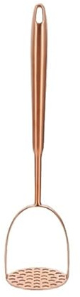 Schiacciapatate manuale resistente in acciaio inox, versatile, per schiacciare e macinare (oro, grande)
