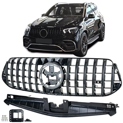 Kühlergrill Frontgrill Schwarz Glanz für Mercedes GLE V167 + Coupe C167 ab 2023