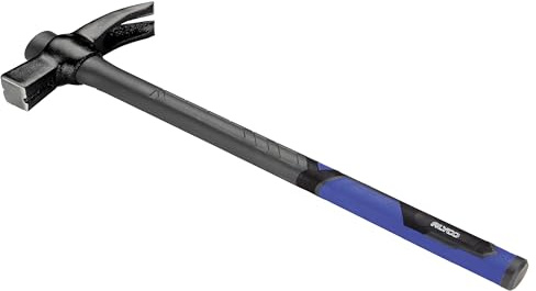 Martillo encofrador - martillo de 700 g con mango de fibra, ideal para trabajos de construcción y montaje, resistente y duradero.