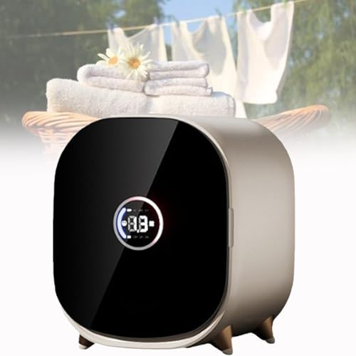 Hiedmeil Small Tumble Dryer, Compact & Mini Spin Dryer, Condenser Tumble Dryer, Vented Tumble Dryer, 0.8kg Capacity, for Counter Top or Wall Mounted Use