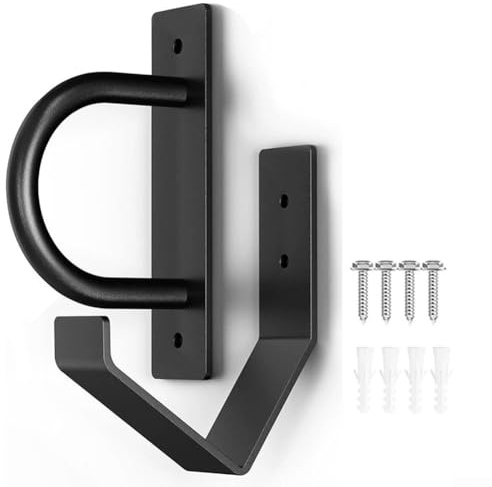 Lastdaytime Entrenador de resistencia de anclaje de cuerdas de batalla, kit de anclaje de pared de cuerda de batalla con gancho, soporte de correa de suspensión, punto de anclaje de pared