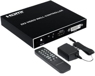 Switch video, 1080P Splicer 2X2 Un ingresso Quattro uscite Video Wall Splicing Schermo Controller schermi Display Switch Distributore per uffici domestici e data center