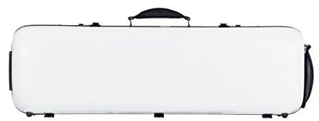 Geigenkoffer Fiberglass Safe Oblong 4/4 weiß M-Case + Musiktasche