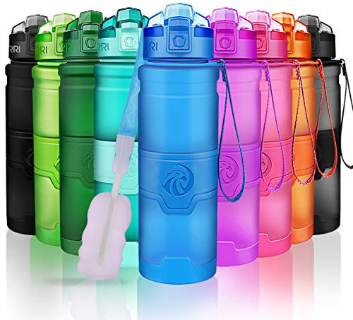 ZORRI Borraccia Sportiva BPA Free Tritan 400ml /14oz, 500ml/ 17oz, 700ml/ 24oz, 1l / 32oz - Bottiglia da Palestra Riutilizzabile Ideale da Corsa, Bici, Ciclismo, Scuola Bambini, Viaggi e Altro