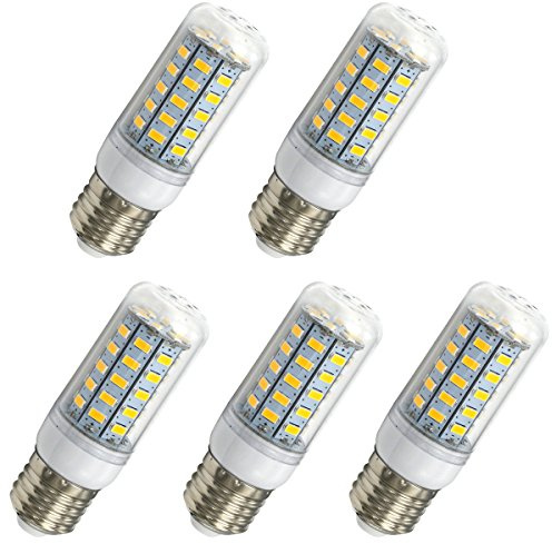 Aoxdi 5 Stück E27 LED Leuchtmittel Lampe 7W, Warmweiß, LED Lampen | 48 SMD 5730 Energiesparlampe LED Glühbirne, AC220-240V