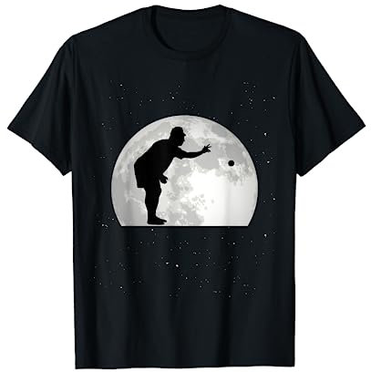 Boccia Mond Bocciakugel Boulespeler Boule T-Shirt