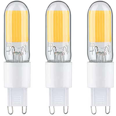 Paulmann 28810 LED Lampe Stiftsockel 3er-Pack G9 230V 3x250lm 3x2,5W 2700K Klar Lampen Glas Leuchtmittel