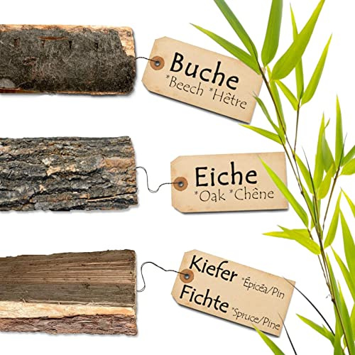 BooGardi Legna da ardere · Faggio 10 kg · 10 kg/20 kg/30 kg · rovere · pino/abete rosso · legna da ardere pronta al forno / essiccata all'aria · tronco per barbecue / falò