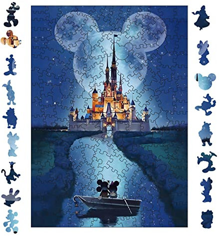 Géneric Holzpuzzle Schloss für Erwachsene und Kinder, Magisches Holzpuzzle mit 190 Teilen, Anzug Puzzle für Kinder ab 12 Jahren und Erwachsene