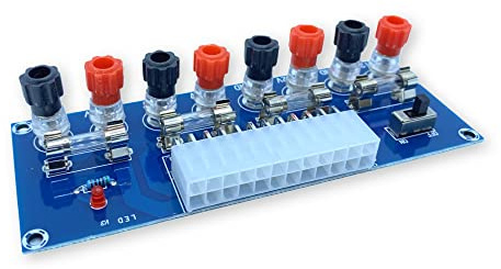 NGEN XH-M229 Desktop ATX Power Supply Breakout Moduler med utgångsterminal bindning inlägg – 12 V, 12 V, 5 V och 3,3 V för skrivbordnätaggregat Extension-applikationer