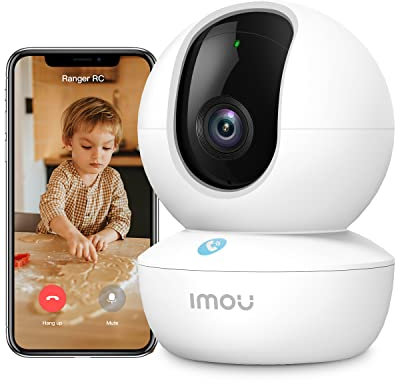Imou 2K WiFi Security Camera Indoor with AI Human/Sound/Motion Detection, 360° Baby Monitor Pet Camera with One-touch Call, Smart IR Night Vision, Siren, Smart Tracking, 2-Way Talk, Works with Alexa