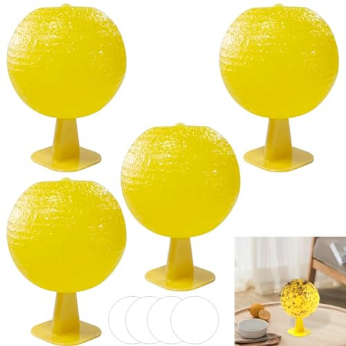 Piège à mouches à fruits, boule collante pour piège à mouches à fruits, piège à insectes volants, boule suspendue, piège à mouches pour pots de fleurs, balcons, cours, vergers